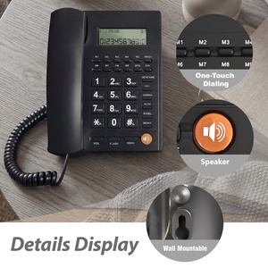 Telefono Fisso Multifunzionale con Identificatore di Chiamata per Ufficio, <span class=keywords><strong>Casa</strong></span> e Hotel - Product Image 4