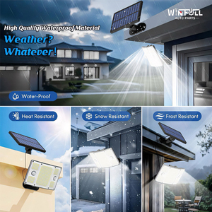 ไฟติดผนังโซลาร์เซลล์กลางแจ้ง Winfull TY01038 243/271 LED กันน้ำ 6000K แสงเดย์ไลท์ 10W 6-12 ชม. 3-5 ม. พร้อมเซ็นเซอร์อินฟราเรดสำหรับสวน - Product Image 5