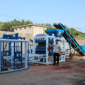 Nhỏ Di Động Tự Động Paver Khối Rỗng Bê Tông Gạch Làm Máy Móc Xi Măng Khối Đúc Máy Làm - Product Image 1