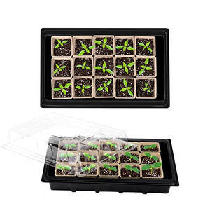 High Quality Durable Black Seed Starter Trays Seedling Gaseed Germination Tray Plastic Seeding Nursery Tray Planting