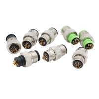 Connecteur de capteur circulaire à angle droit M12 90 degrés, étanche IP67, boîtier en laiton, connecteur câblable sur site