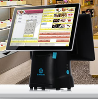 Terminal de point de vente tactile SUNSON SP01 15,6 pouces d'occasion avec processeur Intel I5, Android/Windows, et garantie de 3 ans, à vendre