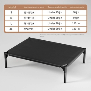Lit d'intérieur pour <span class=keywords><strong>chien</strong></span> toutes saisons, surélevé, respirant, anti-humidité, pour chiens de grande et petite taille, <span class=keywords><strong>tapis</strong></span> de couchage en tissu maillé, <span class=keywords><strong>pas</strong></span> <span class=keywords><strong>cher</strong></span> - Product Image 1