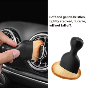 Brosse douce en gros pour le nettoyage des aérations de voiture, outil de dépoussiérage des fentes intérieures artificielles, nettoyeur de détail avec accessoires de rangement - Product Image 2