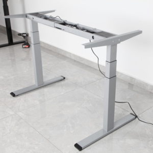 Ergonomic máy tính bảng nội thất văn phòng Chiều cao bàn có thể điều chỉnh bàn màu xám bàn khung đứng bàn duy nhất động cơ kép - Product Image 1