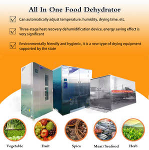 Máquina secadora eléctrica de alimentos, bomba de calor de 1kw para chips de manzana de fruta de dragón de plátano de aguacate y mango con componentes de PLC central - Product Image 3