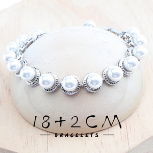 ชุดเครื่องประดับสำหรับงานแต่งงานของเจ้าสาวไข่มุก925สีเงินชุดสร้อยคอจี้ต่างหูหินเพทายสีขาวสำหรับเครื่องแต่งกายผู้หญิง - Product Image 3