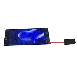超薄柔性发光二极管屏幕应用程序可编程可折叠发光二极管面板RGB信息滚动软发光二极管显示板
