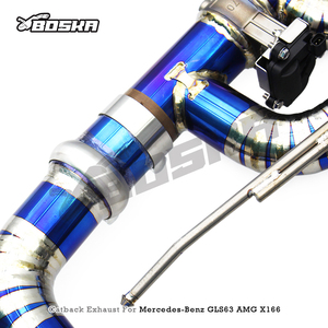 Bosak valvetronic ท่อไอเสียสำหรับ Mercedes-Benz GLS63 AMG W166/X166 5.5T 2015-2019ไทเทเนียมไอเสีย catback muffler - Product Image 3