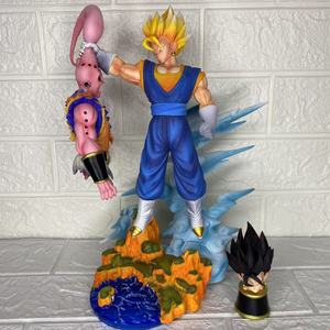 Vente en gros 30cm Dragon <span class=keywords><strong>DBZ</strong></span> Vegetto <span class=keywords><strong>Vegeta</strong></span> VS <span class=keywords><strong>Majin</strong></span> Buu Dessin Animé PVC Figure Lumière - Product Image 1