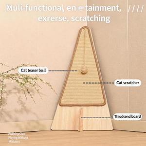 Papan Cakar Kucing Kayu Vertikal dari Dinding ke Dinding Ekstra Besar Tahan Aus Anti Gores Pelindung Sofa Papan Cakar Kucing - Product Image 2