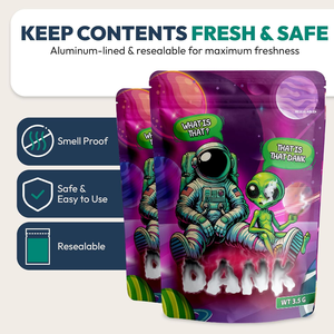 Sacchetto con chiusura a zip a prova di bambino, personalizzato con stampa, antiodore, con chiusura a zip CR, per alimenti, caramelle, gommose, Exit 3.5g, in mylar. - Product Image 4