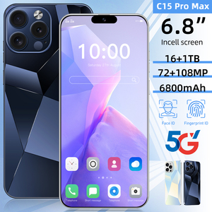 Nhà Máy Trực Tiếp C15 Pro Max 6.8 "16GB + 1Tb Deca Core Android 14 72MP + 108MP 6800MAh 5G Dual Sim Hot Bán Cho Sinh Viên - Product Image 2
