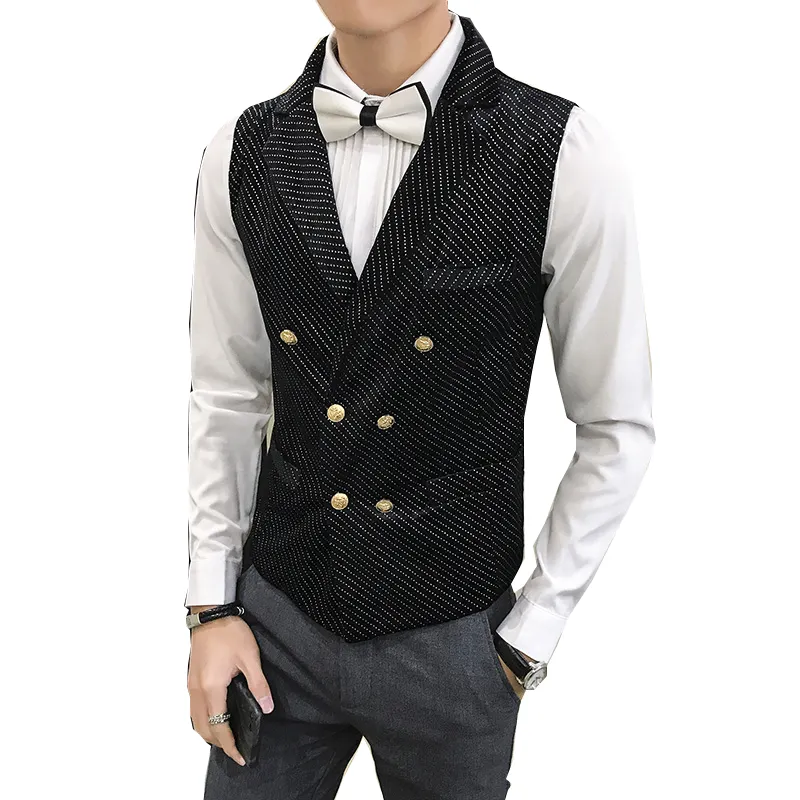 Coletes À Prova de vestido Para Homens Magro Serve Mens Terno Colete Masculino Colete Gilet Colete chaleco hombre Homme Ocasional Sem Mangas Formal do Negócio