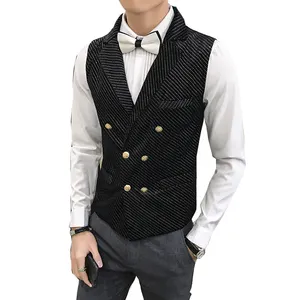 Dress Gilet Per Gli Uomini Slim Si Adatta Mens Del Vestito Della Maglia Maschio Gilet Gilet Homme Casuale Senza Maniche Formale di Affari Maglia chaleco hombre