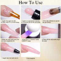 Gel de construction pour extension d'ongles en poly, sans HEMA, sans TPO, en polyacrylique, pour extension d'ongles, vente en gros, nouveaux matériaux