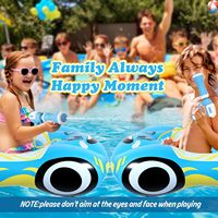 Flotteur de piscine gonflable avec pistolet à eau intégré Bateau de pirate Jouets de piscine pour enfants de 3 ans et plus et parents Famille Amusement d'été