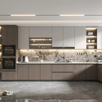 Ensembles d'armoires de cuisine Finition élégante avec rangement réglable et construction durable pour une utilisation durable Ensembles d'armoires de cuisine