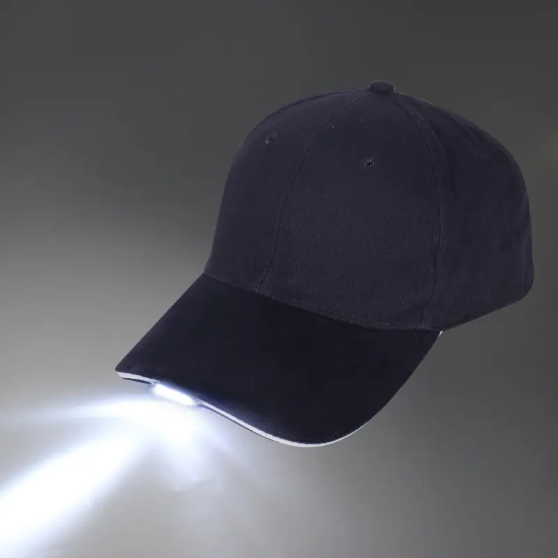 Escalade en plein air d'été chapeau de pêche éclairage Casquette De Chasse sport LED lumière casquette de baseball