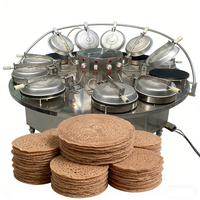 Machine à Injera Électrique Automatique Continue, Moteur Commercial, Fabricant d'Injera à Base de Teff d'Éthiopie, Construction en Aluminium de Haute Qualité