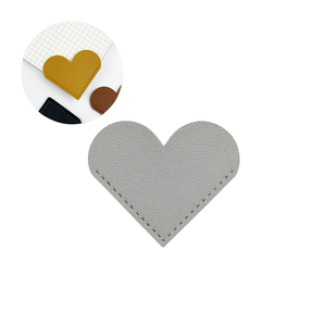 Vintage Leather Heart Corner Page Bookmarks Custom Logo Promotional Gifts for Office and Students