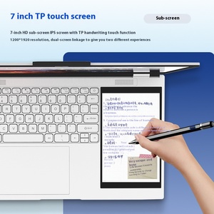 Trực Tiếp Hl156d <span class=keywords><strong>Bluray</strong></span> Ổ Đĩa Bàn Phím Nhà Máy 15.6-Inch + 7-Inch Dual-Màn Hình Màn Hình Cảm Ứng Kinh Doanh Máy Tính Xách Tay - Product Image 2