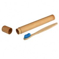 Ensemble de brosses à dents écologiques biodégradables en bambou, brosse à dents en bambou, brosse à dents en bambou au charbon de bois