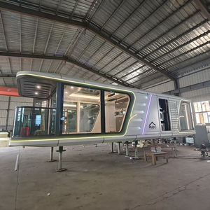 Maisons préfabriquées de luxe en conteneur à structure métallique mobile préfabriquée Maisons modulaires en kit de cabine à capsules à <span class=keywords><strong>vendre</strong></span> - Product Image 3