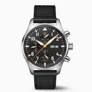 Orologio di Lusso in Lega di Acciaio Inossidabile, Quadrante 40mm, Resistente all'Acqua 30m, Cronografo Luminoso, Cinturino 22mm, Movimento al Quarzo - Product Image 2