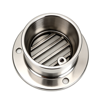 Drain de pont de yacht en acier inoxydable 316 de 2 pouces, drain de sol en deux parties, qualité marine SS316, drain de pont de bateau, quincaillerie marine
