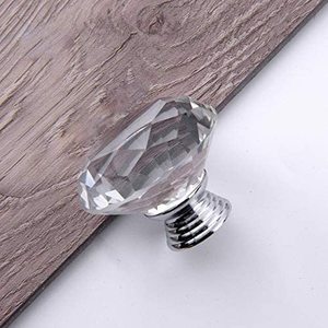 Manijas de cristal redondas de diamante CX714 para muebles de dormitorio, pomos de cristal para gabinetes, de China - Product Image 3