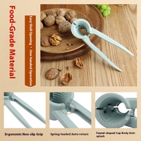 Aluminium handmatige walnootklem trechtervormige duurzame notenopener & tang multifunctionele tang voor noten, gedroogd fruit & groenten