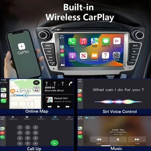 หน้าจอวิทยุ Carplay Android Auto สำหรับ Hyundai IX35 Tucson ปี 2009-2015 เครื่องเล่นวิดีโอในรถยนต์มัลติมีเดีย ขนาด <span class=keywords><strong>7</strong></span> นิ้ว พร้อมระบบนำทาง GPS - Product Image 3