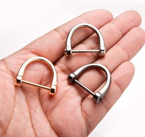 Anillas en D de tornillo con forma de herradura y U, semicirculares, con destornillador, para manualidades de cuero y bolsos DIY - Product Image 4