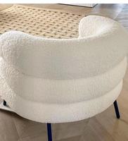Fauteuil simple en mousse haute densité avec rembourrage en polaire, de bonne qualité, pour salon, style moderne et confortable