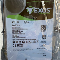 ST20000NM007D Exos X20 20TB 7200rpm SATA-6Gbps 256MB Buffer 512e/4kn Disco Rigido Enterprise da 3,5 Pollici