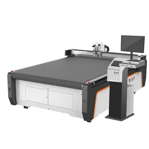 ZXT otomatik besleme vakum masa dijital salınan bıçak çok CNC terzi kumaş tekstil kumaş örnek kesme makinesi