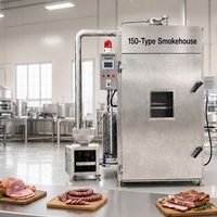 Machine à fumer industrielle pour aliments, équipement de fumage en acier inoxydable pour la transformation de la viande et du poisson