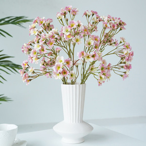 Venta al por mayor pequeña Manzanilla tela de seda artificial Tung Gerbera <span class=keywords><strong>flores</strong></span> blanco salvaje Margarita <span class=keywords><strong>flores</strong></span> para la boda Día de San Valentín - Product Image 2