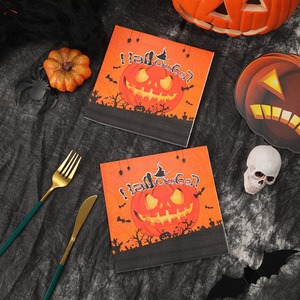 Halloween tissues, food-grade household <b>paper</b>, Halloween party napkins, hotel disposable napkins - Product Image 1