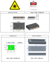 Serie CF20, recién lanzado, módulo láser de diodo puro RGB de 25W, fuente de alimentación, controlador Digital, ventana de alineación externa, Láser de aluminio