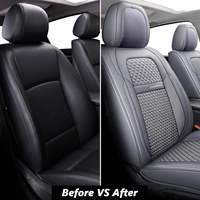 Vente en gros de housses de siège de voiture universelles en cuir de luxe respirantes et imperméables personnalisées