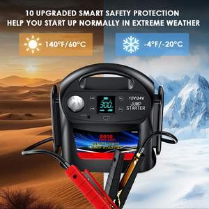 <span class=keywords><strong>D</strong></span>émarreur de voiture 40000amh 12V/24V, booster de batterie, câbles de <span class=keywords><strong>d</strong></span>émarrage, <span class=keywords><strong>lampe</strong></span> LED haute puissance pour voitures, camions, véhicules lourds - Product Image 6