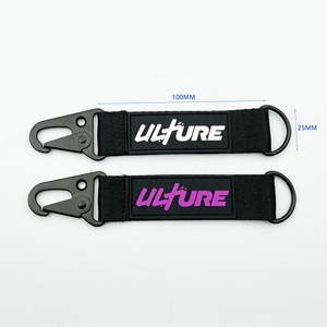 حلقة مفاتيح كارابينر مخصصة بمشبك على شكل منقار النسر، حامل مفاتيح بشريط، حلقة مفاتيح للسيارة مع شعار مطاطي - Product Image 4