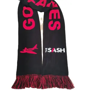 YIWU GILLIAN factory direct mini fans football scarf sports knitted football scarf