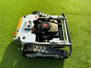 Công nghiệp lớp 24V cao su theo dõi điều khiển từ xa tự hành Máy cắt cỏ vườn cắt <span class=keywords><strong>Robot</strong></span> - Product Image 2