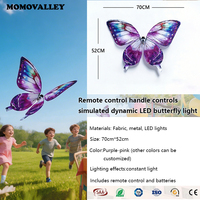 Momovalley Kupu-kupu Terbang LED Realistis RC Bionic Ornithopter Drone Mainan Remote Control untuk Festival Luar Ruangan dan Pertunjukan Panggung