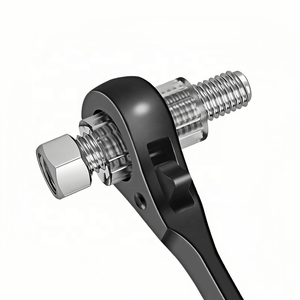 Llave de trinquete de cola de pico bidireccional, juego de llaves de vaso de doble uso para automóvil con diseño de paso rápido - Product Image 2
