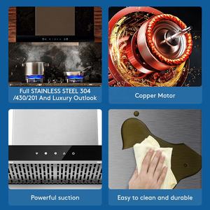 เครื่องดูดควันในครัวแบบแขวนผนัง,เครื่องดูดควันสำหรับห้องครัวควบคุมด้วยท่าทาง - Product Image 2