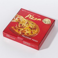 Boîte à pizza portable personnalisable en carton ondulé de qualité alimentaire, découpée sur mesure, en stock, prête à être expédiée, 32x32x4cm, directement de l'usine